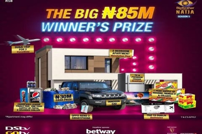 Multichoice jack-up BBNaija Season 5 winner grand prize from N60m to N85m