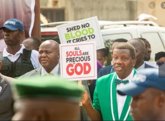 Adeboye throws weight behind youth #Endsars Peaceful Protest
