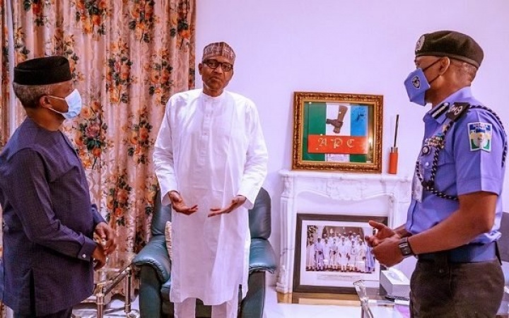 Days after, Buhari meets IGP over #EndSARS nationwide protests