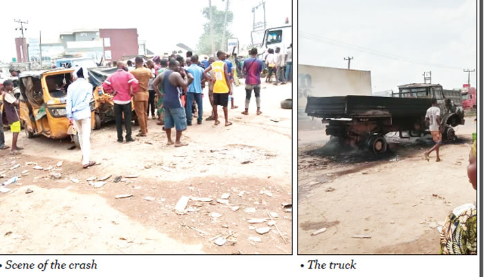 Truck ram into tricycle park, killed many, leaving others injured in Ogun