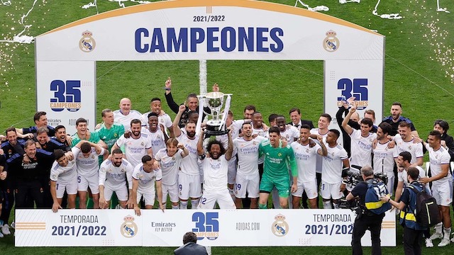 Real Madrid clinch 35th La-Liga title