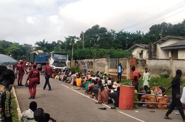 Amotekun intercepts 151 suspected concealed in Truck of rice in Ondo