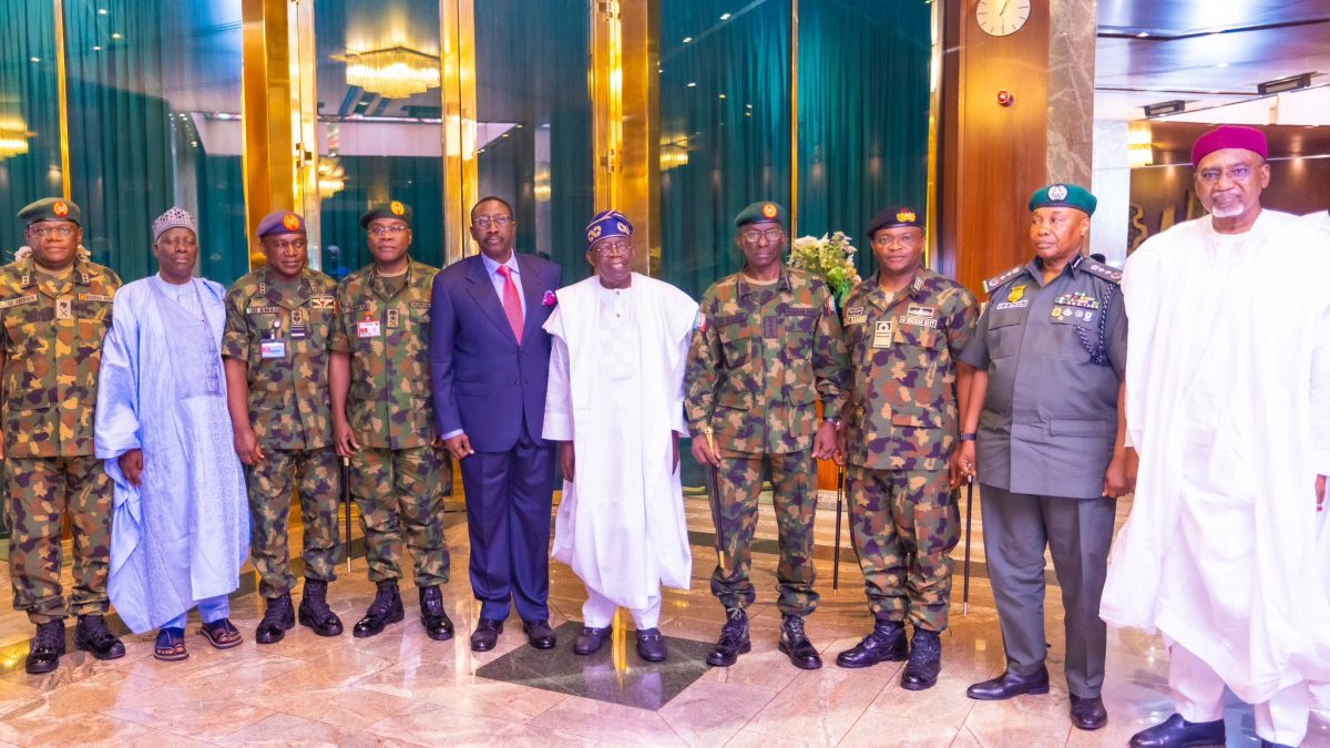 Tinubu unveils Administration security Philosophy to Service Chiefs