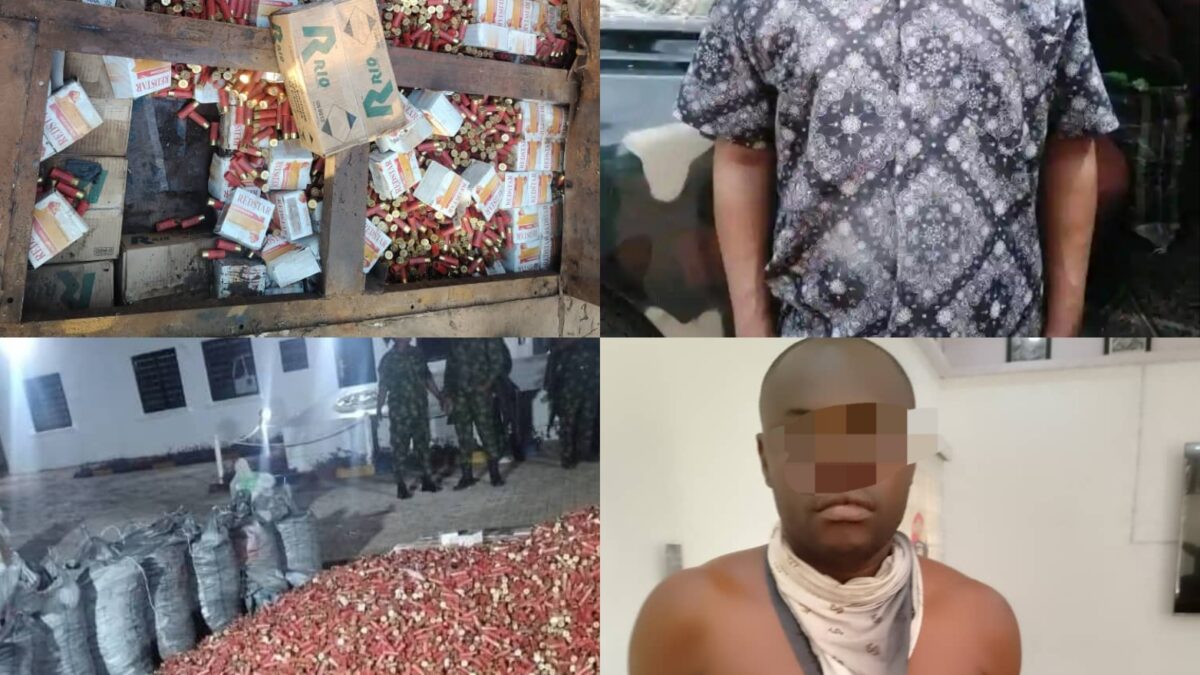Busted!! Troops intercept truck loaded with live ammunition in Anambra